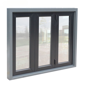 Venta al por mayor Bi-fold Cafe <span class=keywords><strong>Windows</strong></span> Ventanas plegables de aluminio con doble acristalamiento Vertical Ventana de vidrio templado - Product Image 5