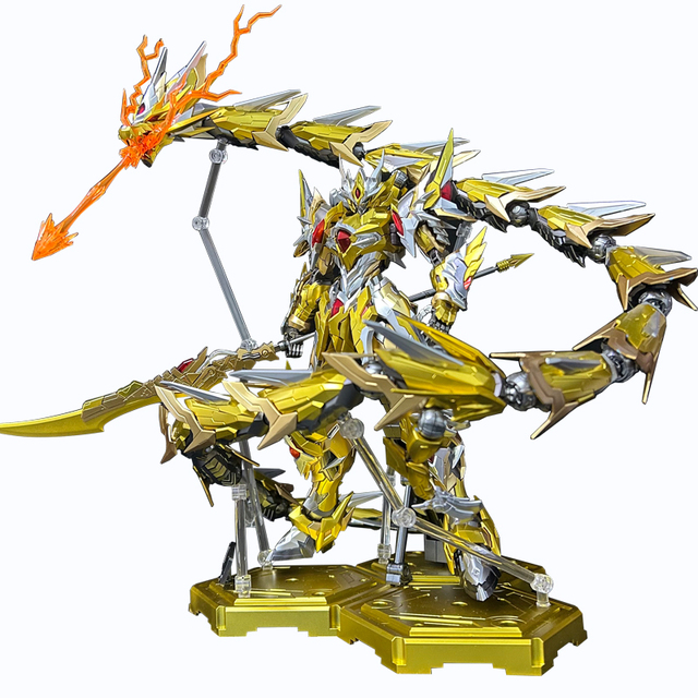 Ao Bing Bai Qi Thousand-Hands Qian Shou Model Ne Zha Cao Ren Guochuang Mecha Plastic Metal-look Nuclear Motor Chinese Toy