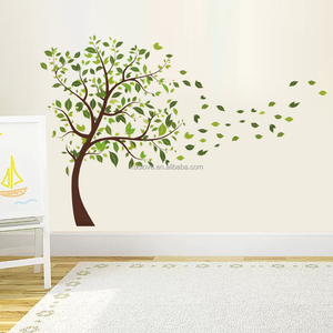 <span class=keywords><strong>Grand</strong></span> <span class=keywords><strong>arbre</strong></span> plante verte Stickers muraux salon chambre décoration papier peint auto-adhésif peinture PVC Stickers muraux - Product Image 3