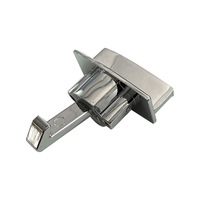 Métal de sécurité pour serrure à boucle pour armoires de camping-car Serrure de tiroir suspendue avec finition zinguée Accessoires de poignée de panneau de porte