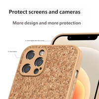 Étui en bois grainé pour iPhone 17 Pro, coque de protection pour 15 Pro et Apple 16 ; Conception antichoc avec effet de refroidissement liquide.