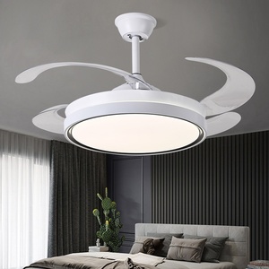 Ventilador de Techo Retráctil de 42 Pulgadas Nuevo Diseño con Luz, Ventilador de Techo Inteligente Invisible con Control Remoto - Product Image 1