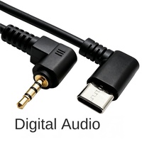 Adaptador de Audio USB-C a 3.5mm de 4 Polos, 0.3m, 90 Grados, con Blindaje Combinado, 1080P, para Grabación de Micrófono y Cámara de Smartphone