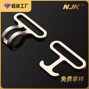 Hebilla Metálica Jiuyuan de Aleación Plateada, Accesorio Duradero para Bolsos y Ropa - Product Image 5