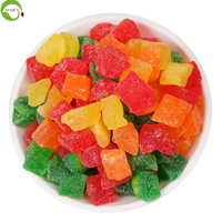 Ningxia IVY Zoete Bulk Suiker Hot Sale Gemengde 4 Kleuren Gedroogde Papaja in Blokjes