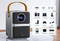 Proyector de Tiro Corto Mini Inteligente Portátil Original de Fábrica en Oferta, Compatible con 1080P LCD WiFi 6, Cine en Casa, TV para Exteriores, Películas