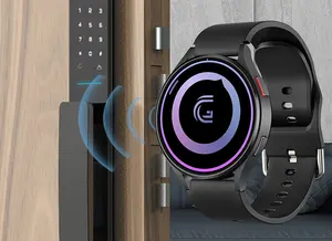 Smartwatch 1,3 Zoll rundes Bildschirm Wähler Rotationsknopf Sportarmband BT Anruf GPS Galaxy Watch 6 Smart Watch