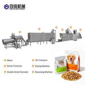 Extrudeuse automatique à vis simple durable Baixin pour aliments pour animaux de compagnie, machine à granulés pour chiens et chats avec une capacité de 100 à 1200 kg/h, 380V/440V - Product Image 3