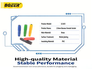 Connettore <span class=keywords><strong>Banana</strong></span> Femmina 2mm in Rame Puro, Accessori per Spine, Jack Rotondo in Metallo, Adattatore Terminale in Ottone - Product Image 4