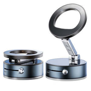 Nouveau support de téléphone magnétique pliant 360 degrés rotatif ventouse en métal support de téléphone de voiture montage de fenêtre paresseux incontournable - Product Image 2
