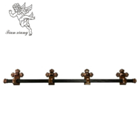 Poignée de cercueil à bascule de style américain, motif trèfle à quatre feuilles, CH-07, argent/or, accessoires de cercueil, fournitures funéraires
