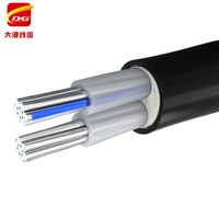 Câble d'alimentation YJLV standard national 3-5 conducteurs basse tension 0,6/1KV PVC aluminium ignifuge pour usage industriel et construction