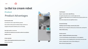 Automatic Ice Cream Robot Vending Machine with LM3 Robot Arm Scan Payment for Shopping Mall Dessert Service - Product Image 4