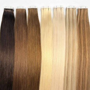 เทปต่อผม PU แบบพรีเมียม มองไม่เห็นรอยต่อ ผมแท้ 100% แบบ Double Drawn Remy  ดูเป็นธรรมชาติ  ขายส่งจากโรงงาน - Product Image 6