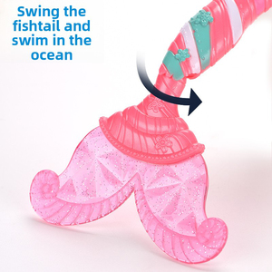 Muñeca Sirena <span class=keywords><strong>Grande</strong></span> de 14 Pulgadas, Muñeca Sirena Pequeña con Articulaciones Móviles, Juguete de Princesa Pequeña, Mini Muñecas Sirena de Plástico para Niñas, Regalo - Product Image 3