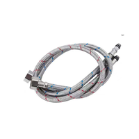 Tuyau flexible en acier inoxydable tressé de 60 cm pour l'arrivée d'eau du lavabo de cuisine, avec installation facile, garantie de 3 ans