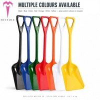 Pelle en plastique multi-usages, manche monobloc moulé, cuillère en PP pour neige, sable, céréales, qualité alimentaire, 3 tailles, outil robuste