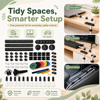 Kit de gestion de câbles industriels robustes, organisateur ignifuge de qualité ingénierie à haute résistance pour rack de serveur et studio
