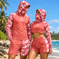 Chemises de pêche à manches longues personnalisées, légères, avec protection solaire UPF 50+, hauts courts, sweat-shirts de pêche camouflage pour hommes et femmes