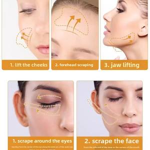 Tablero Gua Sha, palo para tirar del tendón Facial, masajeador de terapia de cabeza de resina, palo de acupuntura para ojos, herramienta de belleza para afeitar, rodillo de Jade - Product Image 5