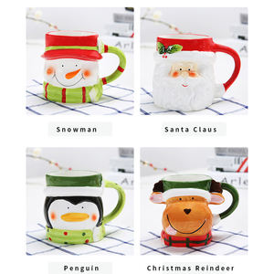 Juego <span class=keywords><strong>de</strong></span> Tazas <span class=keywords><strong>de</strong></span> Cerámica 3D Creativas para las Fiestas, con Diseño <span class=keywords><strong>de</strong></span> Muñeco <span class=keywords><strong>de</strong></span> Nieve, Papá Noel, Pingüino y <span class=keywords><strong>Reno</strong></span>, para el Hogar y la Cocina - Product Image 6