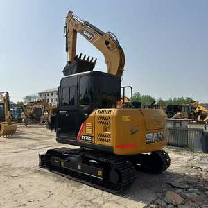 Excavatrice sur chenilles SANY SY75C d'occasion, 7,5 tonnes, modèle 2022, avec moteur, boîte de vitesses, pompe - Matériel pour rapport fourni à la vente - Product Image 5