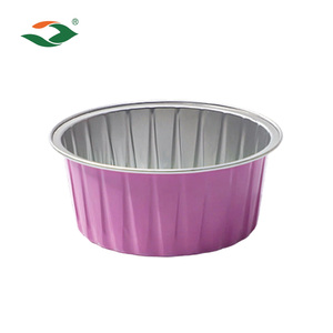 ถ้วยอบฟอยล์อะลูมิเนียมแบบหนาสำหรับเตาอบ พร้อมฝาปิด เกรดสำหรับอาหาร ป้องกันไขมัน ใช้แล้วทิ้ง ภาชนะ PET สำหรับไมโครเวฟ - Product Image 1