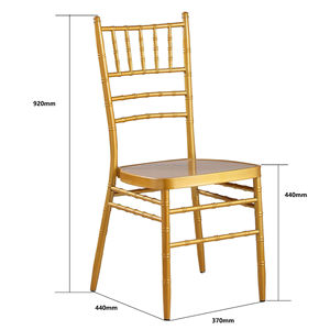 Silla Chiavari Metálica Apilable para Bodas y Hoteles, en Oferta - Product Image 1