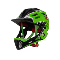 Casque de vélo intégral pour enfants avec protège-menton, sangle réglable et détachable, matériau EPS/PC pour le cyclisme, le skateboard et le trottinette