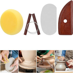 <span class=keywords><strong>Kit</strong></span> Essentiel de 35 Outils de Sculpture en Argile pour Débutants, Ensemble Combiné de Sculpture de <span class=keywords><strong>Poterie</strong></span> à Manche en Bois pour Fournitures d'Art DIY - Product Image 4