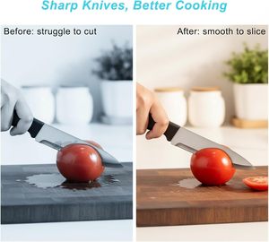 Aiguiseur de couteaux manuel 3 en 1, 3 étapes, tungstène, diamant, céramique, outil d'affûtage de cuisine, logo personnalisé OEM, vente en gros - Product Image 3