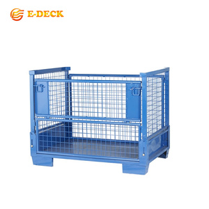 Nhiệm Vụ Nặng Nề <span class=keywords><strong>Stackable</strong></span> Mạ Kẽm Thép Hậu Cần Lưu Trữ <span class=keywords><strong>Pallet</strong></span> Kim Loại Stillages Lồng - Product Image 3