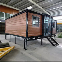 Maison conteneur préfabriquée extensible pour usage hôtelier et villier, multifonctionnelle, respirante, écologique, en acier haute résistance, modulaire