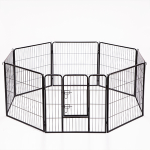 Wholesale Black Powder Coated Indoor / Outdoor Welded Wire <strong>Dog</strong> <strong>Run</strong> Kennel <strong>Panels</strong> and Gates - Product Image 1