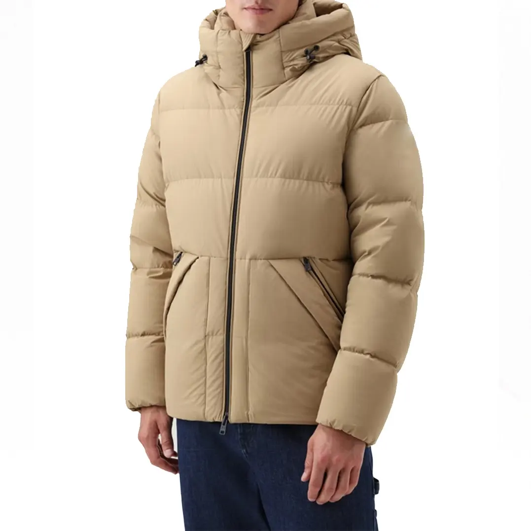 Wholesale Winter Clothes Men Warm Jacket Down Jacket Padded Coat Short Hooded Coat Down Puffer Jacket