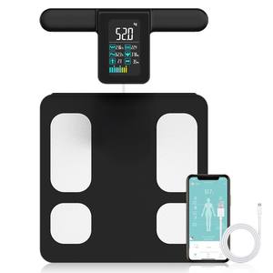 BFS01 Electrodos Pantalla grande Básculas de baño Analizador digital Mide el peso Báscula de grasa corporal inteligente para gimnasio Báscula inteligente - Product Image 1