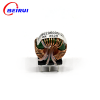 BAIRUI BR2628 Mini Inducteur toroïdal de mode commun à trou vertical, revêtement vert Mn-Zn, filtre EMI, certifié ISO9001 RoHS CE