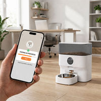 Distributeur automatique de nourriture pour animaux de compagnie intelligent avec caméra, 5L, contrôle par application WiFi, pour chats et chiens