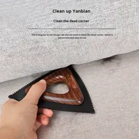 Brosse de nettoyage rechargeable en bois massif et TPR pour les poils d'animaux, pour le nettoyage des canapés et des vêtements à la maison