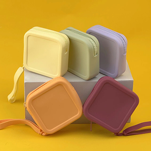 Silicone <b>Wallet</b> Customizable Fashionable Portable Unisex Zipper Daily Coin Purse - Product Image 4