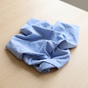 Tela de Algodón Khadi Orgánica Tejida a Mano, Peso Medio 125 GSM, Diseño de Rayas Azules Hecho a Mano, Transpirable y de Secado Rápido para Niñas y Niños - Product Image 2