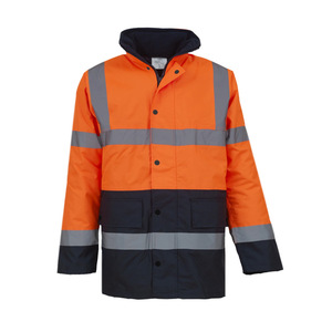 Vestes de sécurité réfléchissantes haute visibilité 300D Oxford imperméable avec revêtement en PU Construction Heavy Sefty Work Jackets <span class=keywords><strong>Bomber</strong></span> Jacket - Product Image 1
