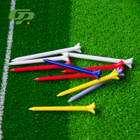 Accessoires de golf en gros, produits en plastique, tee de golf de couleur personnalisée, tee de golf de haute qualité, durable et unique