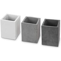 Tasse à crayons de bureau en acrylique transparent de qualité supérieure moderne, papeterie de bureau rectangulaire transparente