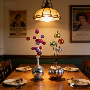 <span class=keywords><strong>Espejo</strong></span> Decorativo con Diseño de Flores Disco, Artesanía Ecológica Personalizada de Fábrica, Adornos Reflectantes para Fiestas de Cumpleaños y Festivales - Product Image 3