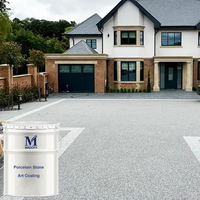 Peinture en pierre de résine acrylique naturelle Peinture en pierre de lavage liquide Durable life Stone Sand Compound Paint