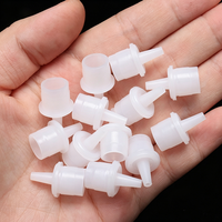 Lot de 100 bouchons de rechange pour flacons de colle à extensions de cils – Bouchons d'étanchéité