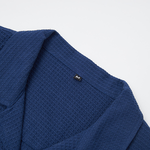 <span class=keywords><strong>Camisa</strong></span> de Hombre de Punto Grueso de Primera Calidad, 100 % Algodón, 216 g/m², con Cuello de <span class=keywords><strong>Traje</strong></span> y Logotipo Bordado, <span class=keywords><strong>Camisa</strong></span> <span class=keywords><strong>Azul</strong></span> Informal de Negocios - Product Image 3