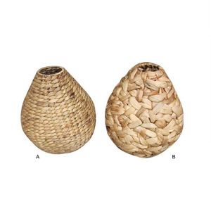 Pot de jardin en jacinthe d'eau naturelle tissée à la main panier de jardinière de fleurs magnifiquement conçu pour un usage domestique Inspiration vietnamienne - Product Image 5