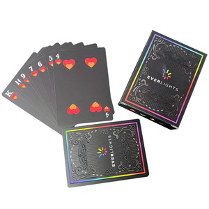 Tùy Chỉnh PVC Màu Đen Không Thấm Nước Chơi Thẻ In Ấn Nhựa Poker Chơi Thẻ - Product Image 5